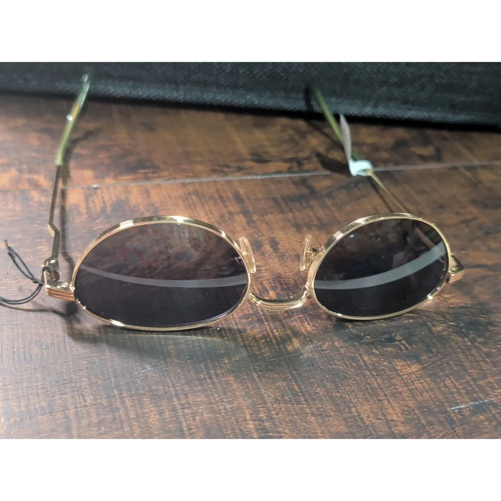 Reality Promised Land Sustainable Frames Sunglasses Gold/Green Anthropolgie